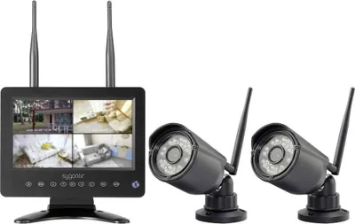 Produktbild von Sygonix SY-6330454 Funk-Überwachungskamera-Set mit 2 Kameras 1280 x 720 Pixel 2.4 GHz