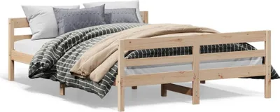Produktbild von vidaXL Massivholzbett ohne Matratze 120x200 cm Kiefernholz
