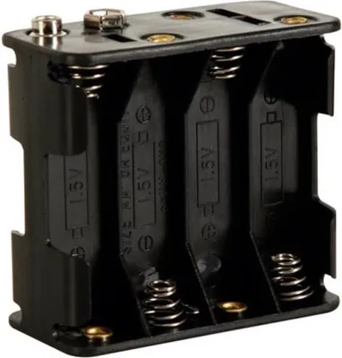 Produktbild von BATTERIEHALTER FR 8 x AA-BATTERIEN (MIT DRUCKKNOPFANSCHLSSEN)
