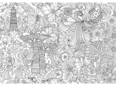 Obrázek produktu pro Omalovánka Idena – Sen, 59,4 x 84 cm