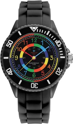 Produktbild von Watch For Kids, Kinderuhr Jungen Mädchen Zeit Lernen Wasserdicht 5 ATM Uhrzeit spielerisch mit Farben lernen Präzises Quarz-Uhrwerk Wasserdicht 5 bar
