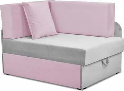 Produktbild von Family Meble Kindersofa Denis Duo Ecksofa mit Schlaffunktion Bettzeugbehälter 3 Schlaflängen Strapazierfähiges Material Schmutzabweisend (Trini 32/19)