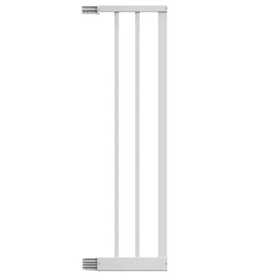 Produktbild von GEUTHER Easylock Flat Step Verlängerung | Weiß | 20 cm | Für Treppen- & Türschutzgitter | Ohne Bohren | Flacher Trittbalken | DIN EN 1930:2011