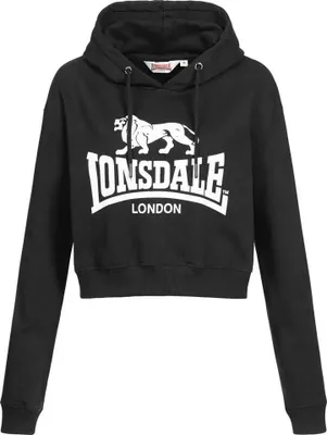 Produktbild von Lonsdale Roxeth Cropped Kapuzenpullover Schwarz XL Frau Schwarz XL