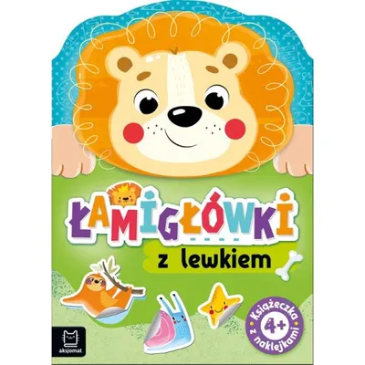 Produktbild von Łamigłówki z lewkiem Książeczka z naklejkami 4+