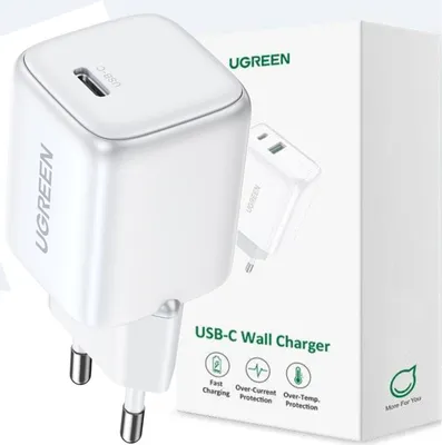 Produktbild von UGREEN Nexode Mini 20W PD GaN Tech Charger White