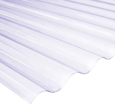 Produktbild von PVC-Wellplatte 76/18 120 x 80 cm 0,8 mm klar