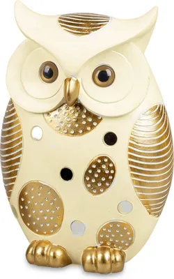 Produktbild von Eule Uhu Kauz Deko Garten Tier Vogel Figur Skulptur Schneeeule Schleiereule