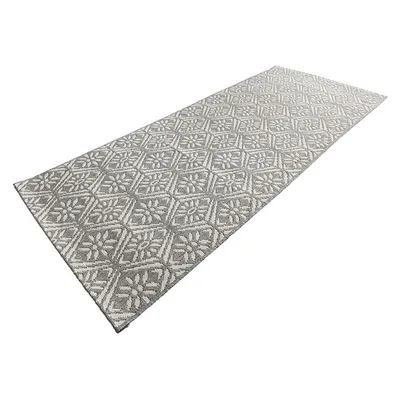 Produktbild von Flachgewebe Küchenläufer Creation Grau Creme 80x200 cm