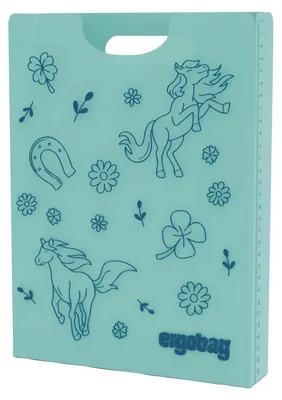 Immagine prodotto di ergobag scatola per quaderni Folder Box With Carrying Handle Horse celeste