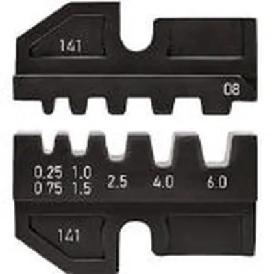 Obrázok produktu pre Knipex 97 49 08 Krimpovacie matrice 0,25 až 6 mm² Vhodné pre značky 97 43 200, 97 43 E, 97 43 E AUS, 97 43 E UK, 97 43 E US