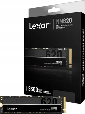 Produktbild von Lexar Nm620 1Tb Nvme M.2 2280 Pcie 3.0 Ssd Laufwerk 3500/3000Mb/S Für Kreativschaffende