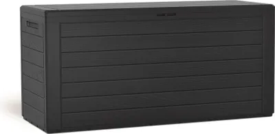 Produktbild von Kreher Kissenbox "Woodebox" in Anthrazit 280 Liter