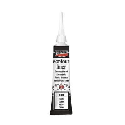 Obrázek produktu pro Konturovací liner univerzální PENTART 20 ml ČERNÁ