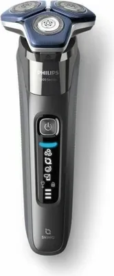 Produktbild von Philips SHAVER Series 7000 S7886/63 Elektrischer Nass- und Trockenrasierer, Rotationstrasierer, Schwarz, SteelPrecision blades, LED, GroomTribe; Connects via Bluetooth, SH71