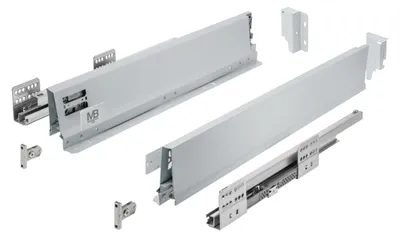 Produktbild von GTV Schublade MODERN BOX PRO, H=84 mm, L=300 mm, Soft-Close, Vollauszug, grau – Soft-Close – der Mechanismus lässt die Schublade | Högert Technik