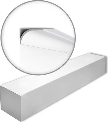 Obrázek produktu pro NMC WT22-box WALLSTYL Noel Marquet 1 karton s 5 ozdobnými lištami Stropní římsa styl moderna barva bílá | 10 m