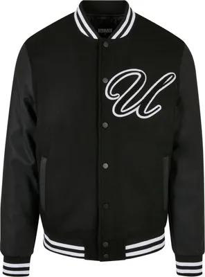 Produktbild von Urban Classics - Patch Oldschool College Jacke schwarz - L