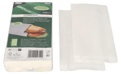 Produktbild von Papstar Butterbrotbeutel 21 cm x 10 cm x 3 cm weiß , fettdicht, 30 x 100 Stück