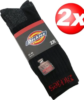 Produktbild von Dickies 12 Paar extreme Industrie Arbeitssocken, Schwarz, 41-45, Socken