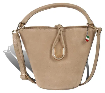 Produktbild von Florence Damen Handtasche Tasche taupe beige Leder Größe 23x14x18 D2OTF847I3