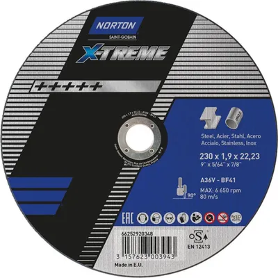 Produktbild von Saint Gobain Norton Clipper Trennscheibe X-Treme 230x1,9 T41