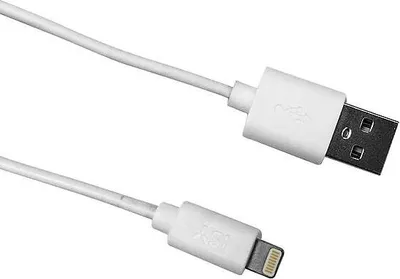 Produktbild von ISY IUC 2001, 1 m, Lightning, USB A, Weiß, Gerade, Gerade