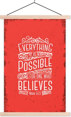 Produktbild von MuchoWow® Textilposter Jahrgang - Gestaltung - Text 40x60 cm mit holzfarbenen Rahmen - Poster