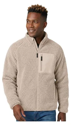 Produktbild von Derbe Kuschelby Pocket - Herren Fleecejacke, Größe:XXL, Farbe:rainy day