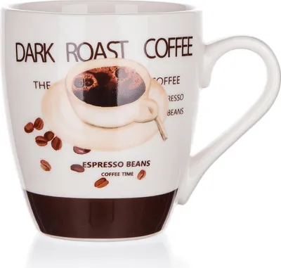 Produktbild von Kaffeetasse, Keramiktasse mit Kaffeemotiv Espresso 240 ml