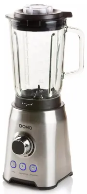Obrázek produktu pro Domo DO710BL, Mixér na vaření, 1,5 l, Pulzní spínač, 1000 W, Černá, Nerezová ocel, Průhledná
