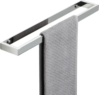 Image de Porte-serviettes 40 cm, double, en acier inoxydable SUS304, pour salle de bain