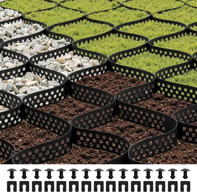 Obrázok produktu pre HDPE geomreža - 10000x3000mm - trávniková mriežka, štrková mriežka, štrková voština, voštinová mriežka na terénne úpravy a stabilizáciu pôdy