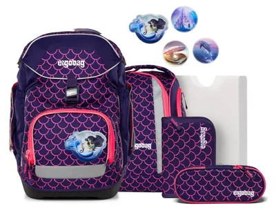 Immagine prodotto di Set zaino scolastico ergobag pack "Orsetto subacqueo con perle"