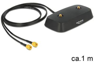 Produktbild von DeLOCK 88739, 1 m, 2xSMA, 2xSMA, Schwarz