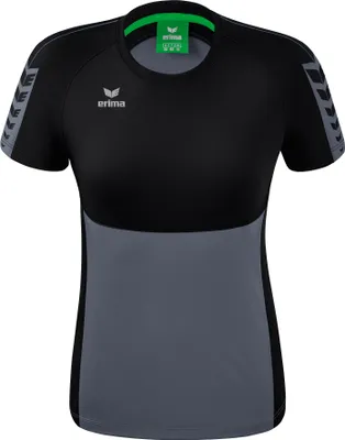 Produktbild von Erima Six Wings T-Shirt Schiefergrau/Schwarz - 40