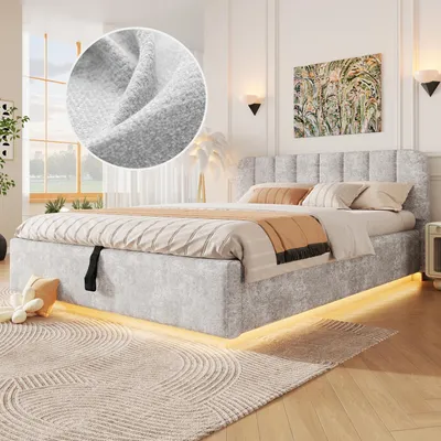 Productafbeelding van Stapelbed 90x200, kinderbed in boomhuisstijl, gemaakt van massief grenenhout en MDF, inclusief 2 lattenbodems, met een trap met opbergruimte en een valbeveiliging