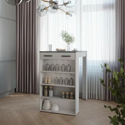 Zdjęcie produktu dla Stół barowy Vicco Repose Biały/antracyt 67 x 100 cm, Model 55344