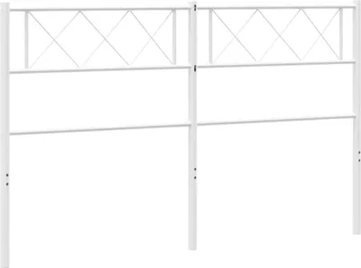 Produktbild von vidaXL Ersatz-Kopfteil Metall Weiß 135 cm