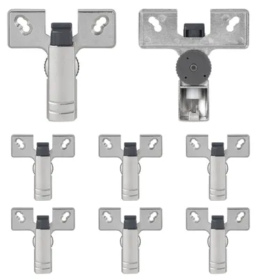Produktbild von Dämpfer für Türen, verstellbar - Soft-Close-Funktion - Geeignet für Scharniere mit 45/48/52 mm - Maximale Belastung: 13,5 kg - Vernickelte Oberfläche - Hydraulischer Dämpfungszylinder - Türdämpfer
