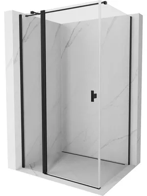 Obrázek produktu pro Mexen Mist T sprchový kout s otočnými dveřmi 115 x 120 cm, transparentní, černý - 8A4T-115-120-70-00