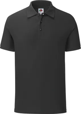Produktbild von Fruit Of The Loom Herren Iconic Pique Polo Shirt PC3571 (M) (Schwarz)