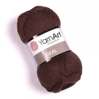 Produktbild von Yarn Art Ideal 232 Brown Strickgarn