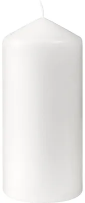 Produktbild von 2x Stumpenkerzen, ca. 40h 130 x 60 mm weiß | Packung (6 Stück)