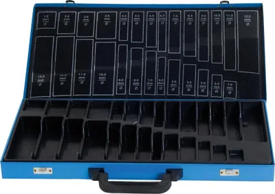 Produktbild von FORMAT Metallmagazin leer blau 170-teilig DIN 338, jeweils steigend:0,5 + K.B.