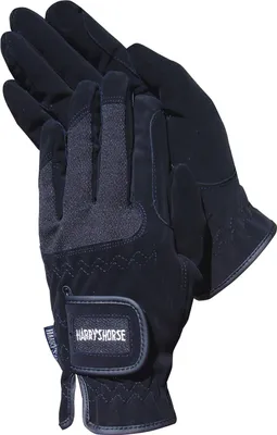 Produktbild von Harrys Horse Reithandschuhe Domy Wildleder Schwarz, Handschuhgröße:S