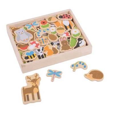 Obrázok produktu pre BigjigsToys Magnetky lesné zvieratká Bigjigs