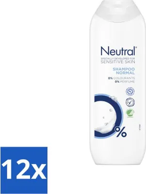Produktbild von Neutrales Shampoo für empfindliche Haut - 250 ml - Vorteilspack - 12 Stücke