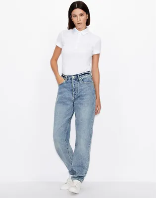 Image de Armani Exchange 8nyf73_yj17z Polo à manches courtes Blanc S Femme Blanc S