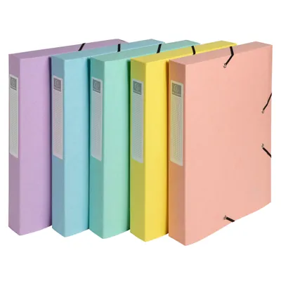 Produktbild von Exacompta 10x Archivbox A4 Colorspan Rücken 40mm Aquarel sortiert 14460E